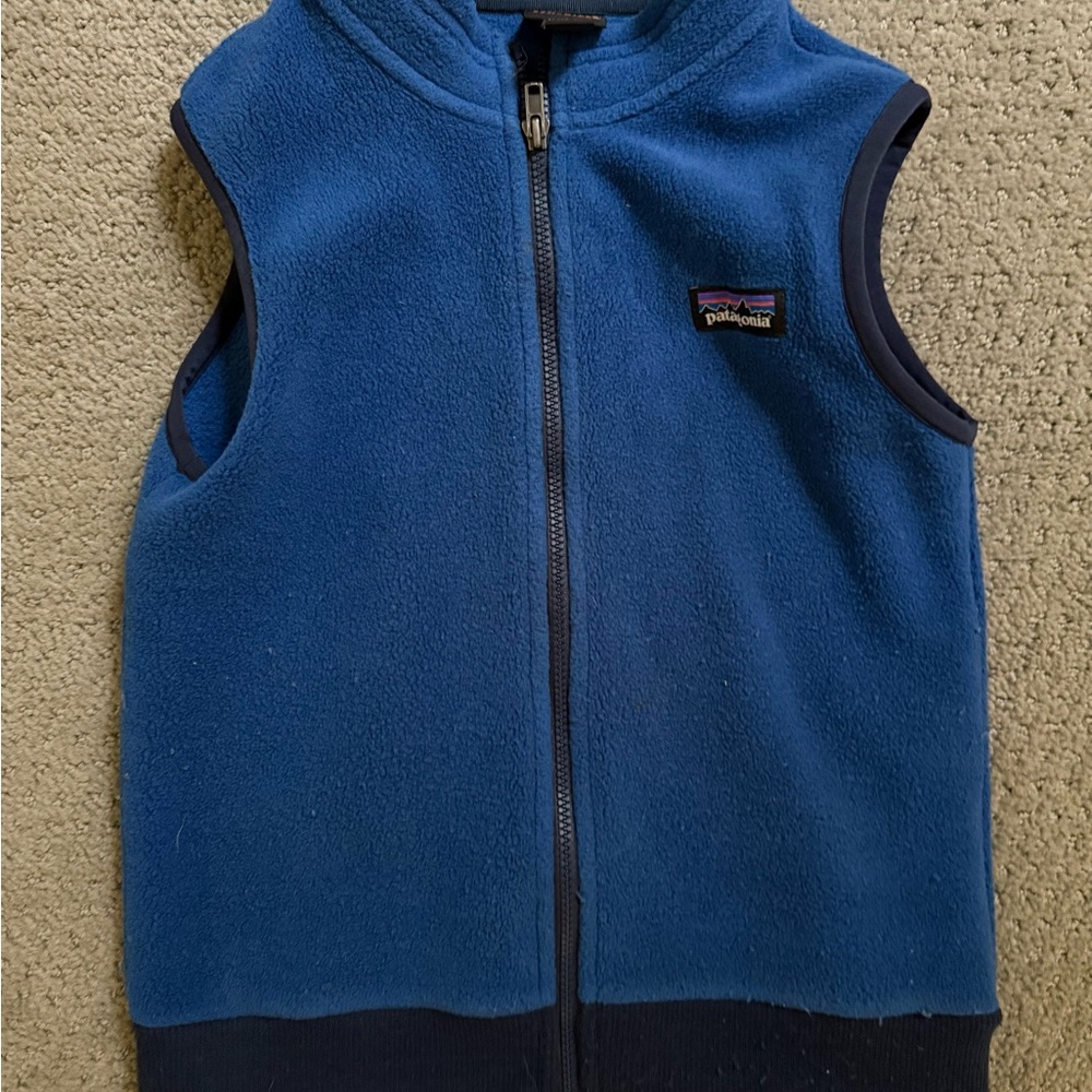 Patagonia Navy Blue Fleece Outerwear